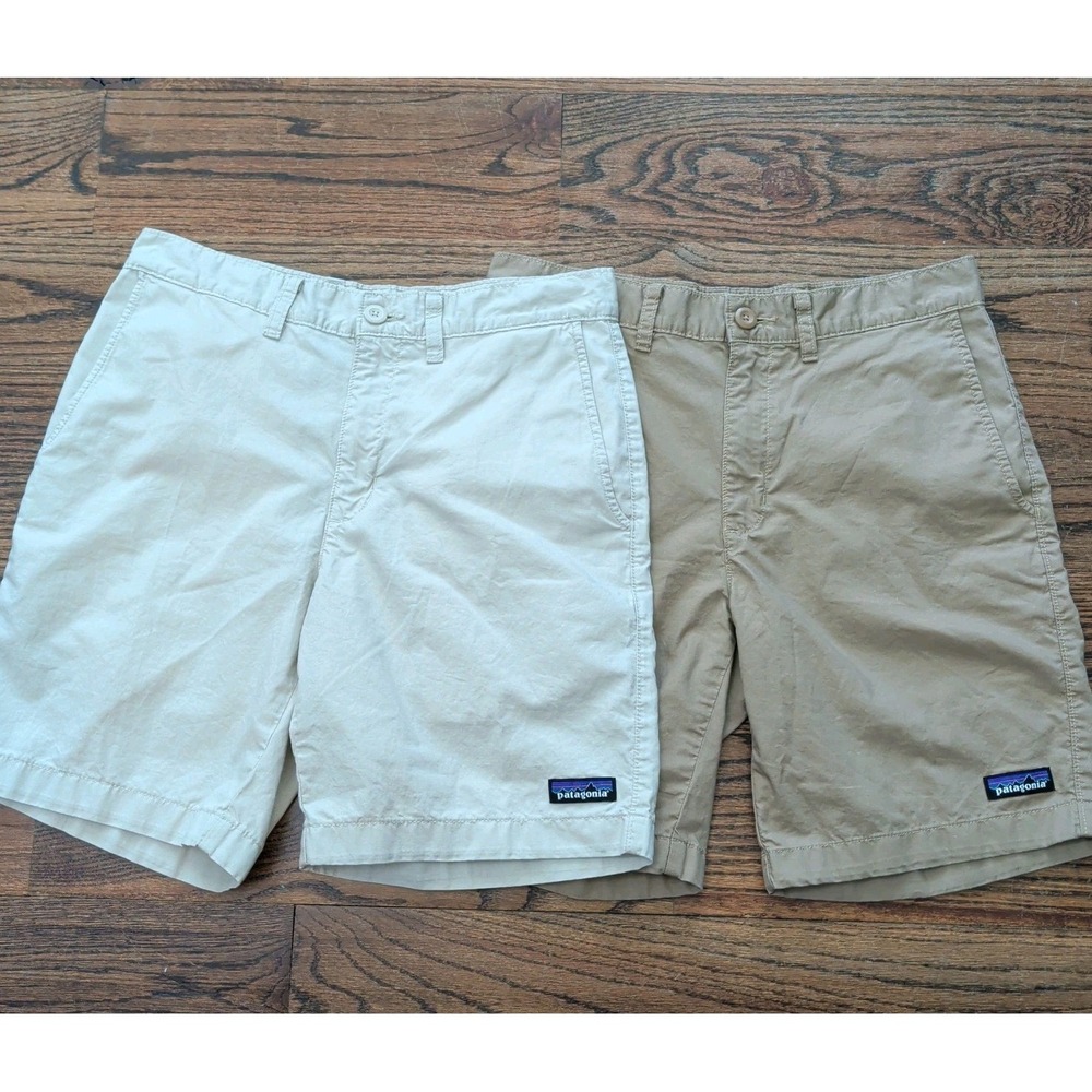 Patagonia Lot of 2 Mens Lightweight All-Wear Shorts 8" Organic Cotton Hemp Sz 29